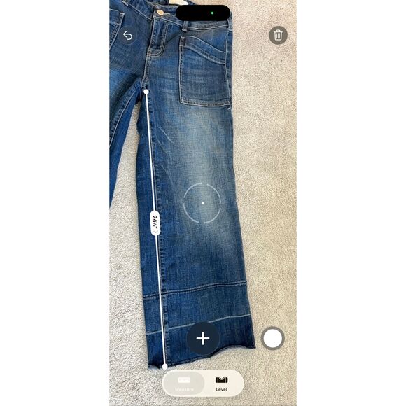 NWOT Anthropologie Pilcro Melanie wide leg crop Jean, Sz 29, $148 E17 - Picture 7 of 7